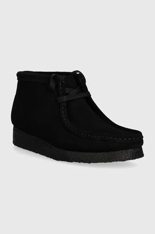 μαύρο Μοκασίνια σουέτ Clarks Wallabee Boot Γυναικεία