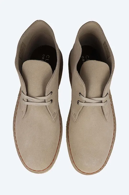 beige Clarks suede ankle boots Desert Boot