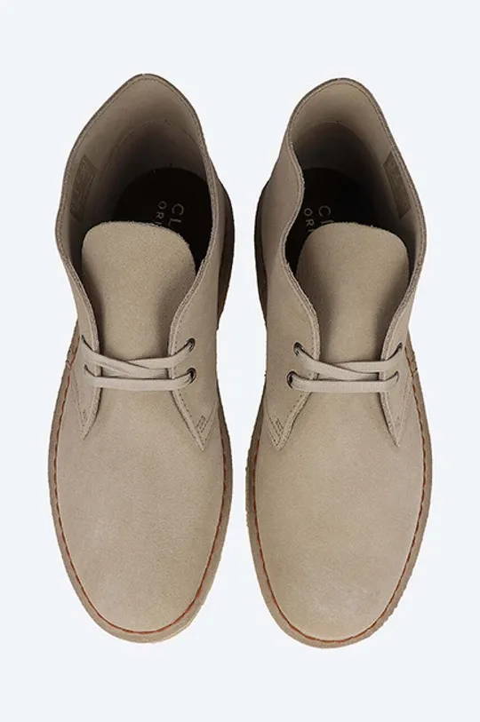 бежов Велурени боти Clarks Desert Boot