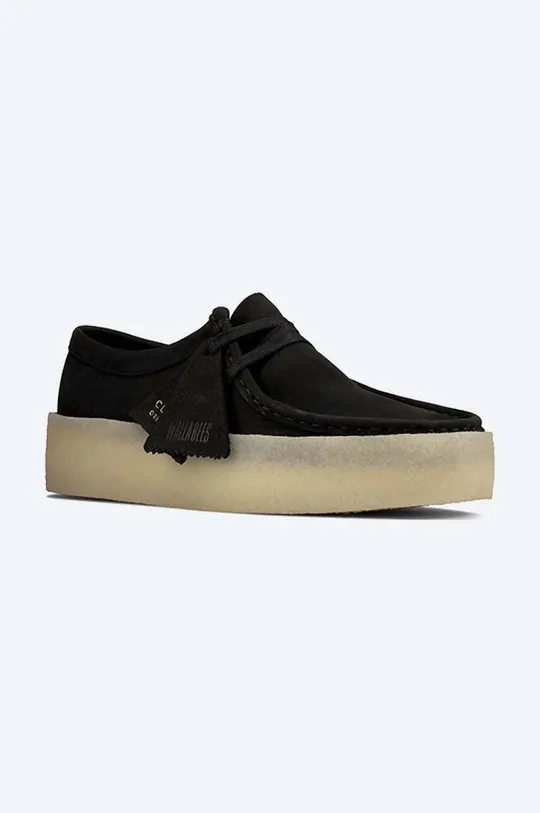 black Clarks suede loafers Wallabee Cup Black