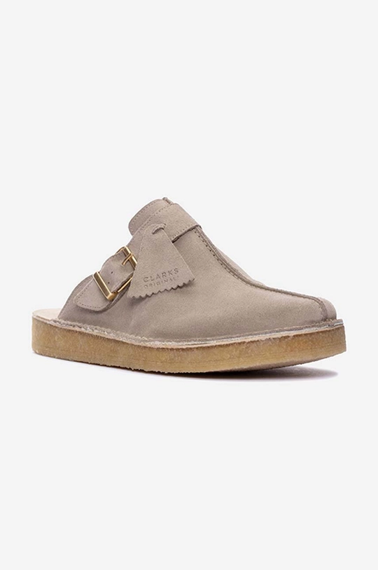 multicolor Clarks Originals klapki zamszowe Trek Mule