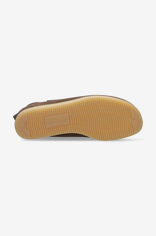 Semišové boty Clarks Wallabee Craft hnědá