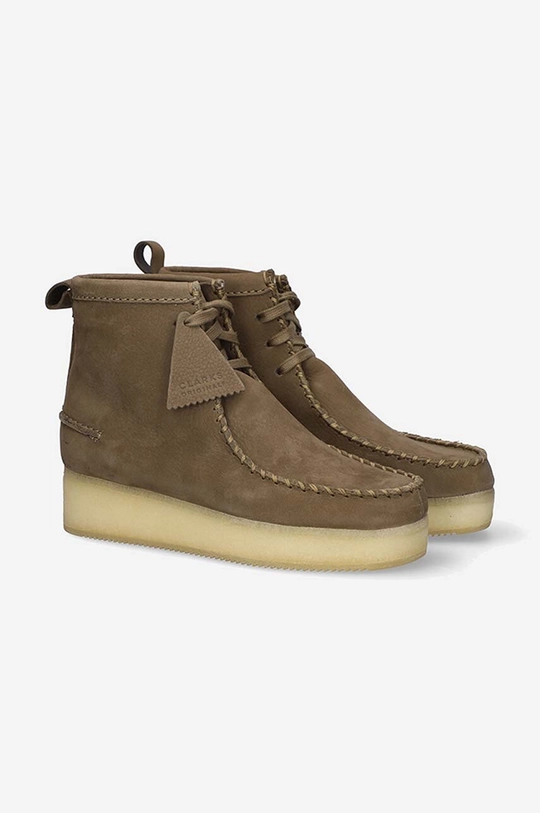 Clarks Originals cizme din piele întoarsă Wallabee Craft De femei