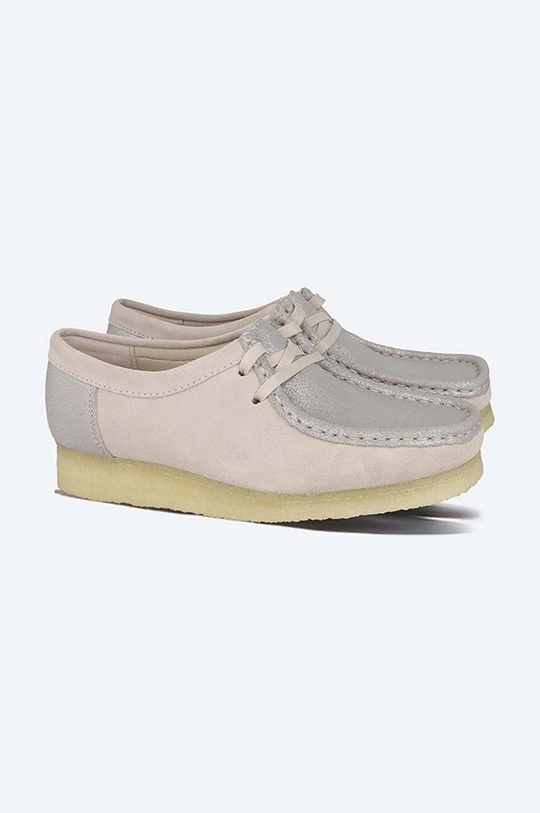 Велурени мокасини Clarks Wallabee Жіночий