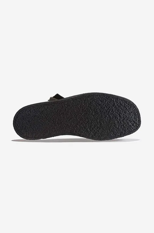 Semišové topánky Clarks Wallabee čierna