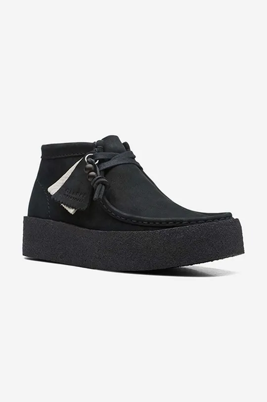 black Clarks suede ankle boots Wallabee
