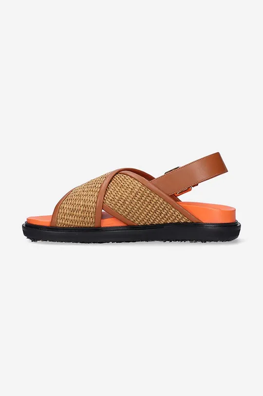 Marni sandals  Uppers: Synthetic material, Natural leather Inside: Natural leather Outsole: Synthetic material