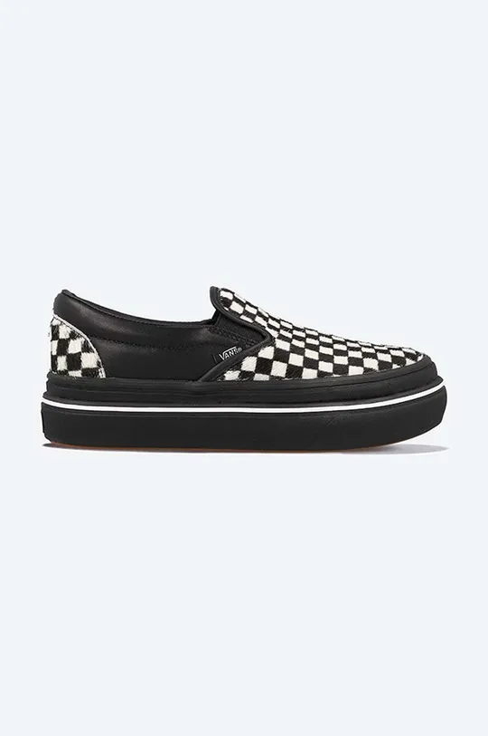 black Vans leather plimsolls UA Super ComfyCush Women’s