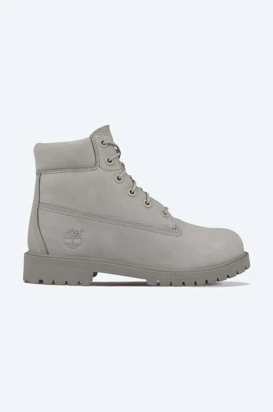 gray Timberland leather biker boots Premium 6 IN Waterproof Women’s