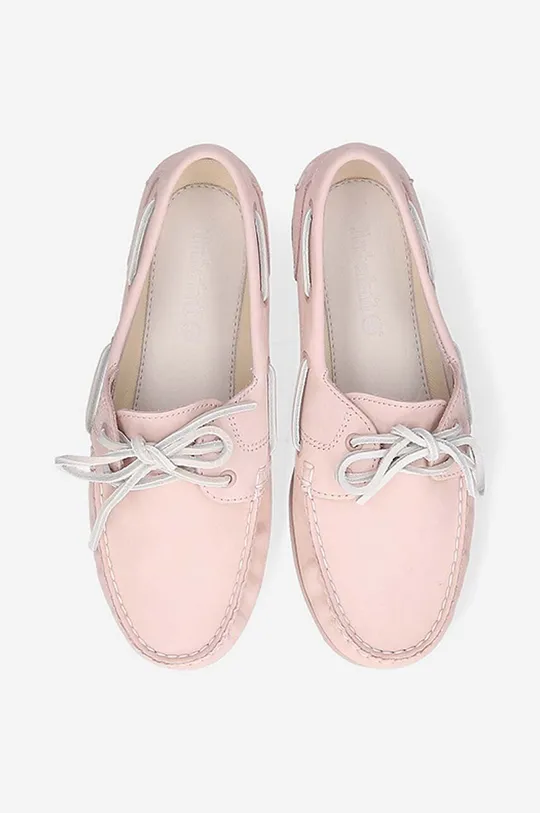 pink Timberland suede loafers Classic Boat 2 Eye