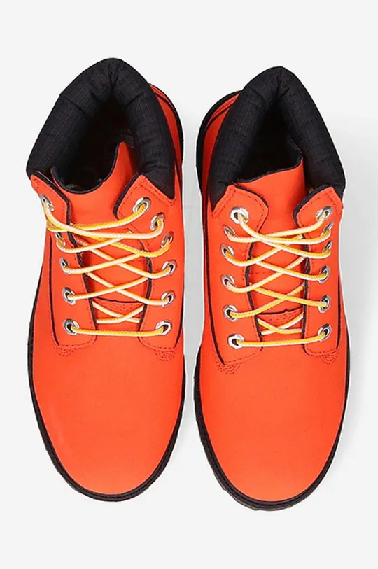 orange Timberland suede biker boots 6 in WaterProof Boot