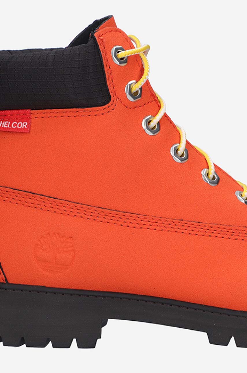 Timberland suede biker boots 6 in WaterProof Boot orange color at PRM US