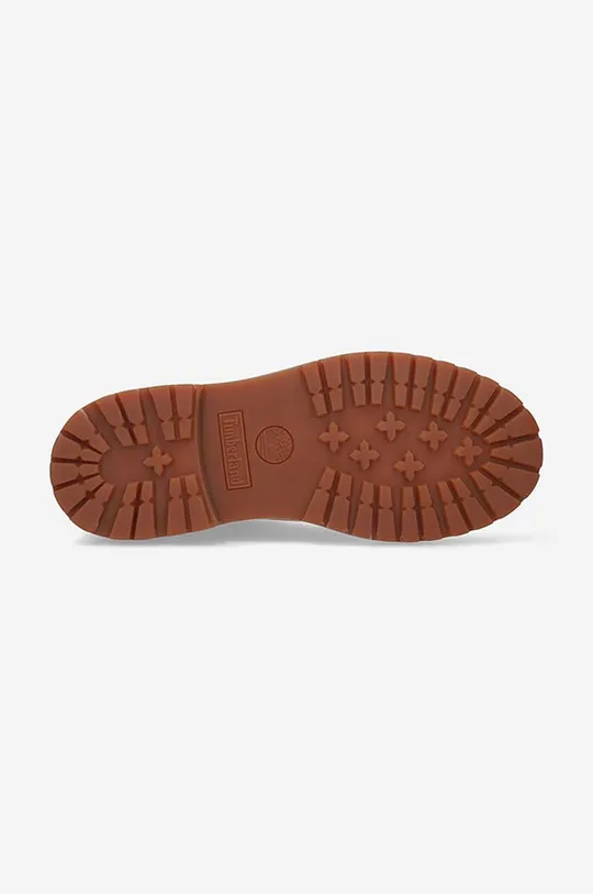 Čizme od brušene kože Timberland Heritage 6 In Waterproof smeđa