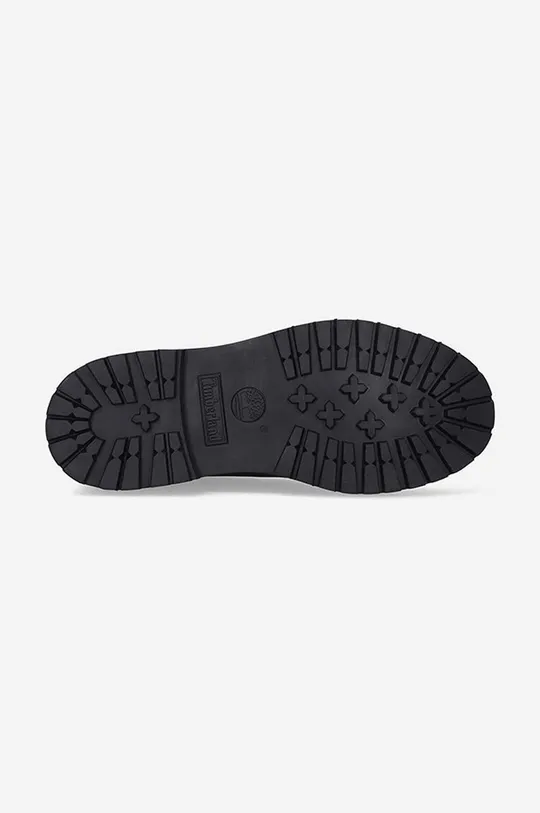 Čizme od brušene kože Timberland Heritage 6 In Waterproof crna