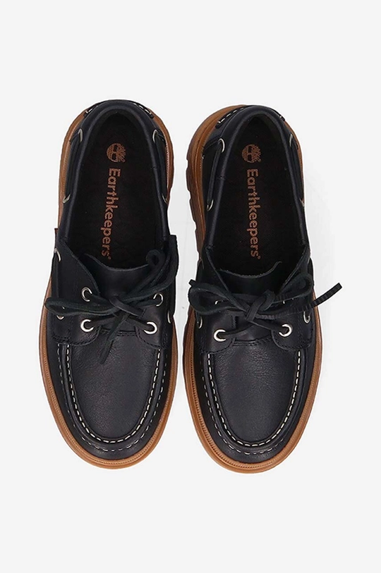 czarny Timberland mokasyny skórzane Ray City EK + Boat Shoe