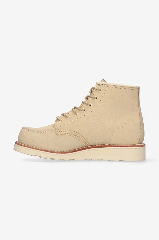 Red Wing leather biker boots 6-inch Moc Toe  Uppers: Natural leather Outsole: Synthetic material