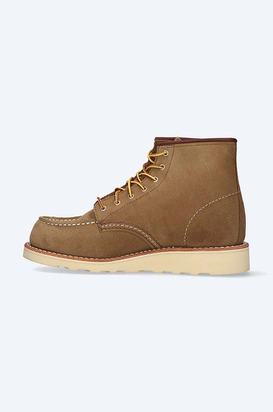 Gležnječe od brušene kože Red Wing 6-inch Moc Toe  Vanjski dio: Brušena koža Potplat: Sintetički materijal