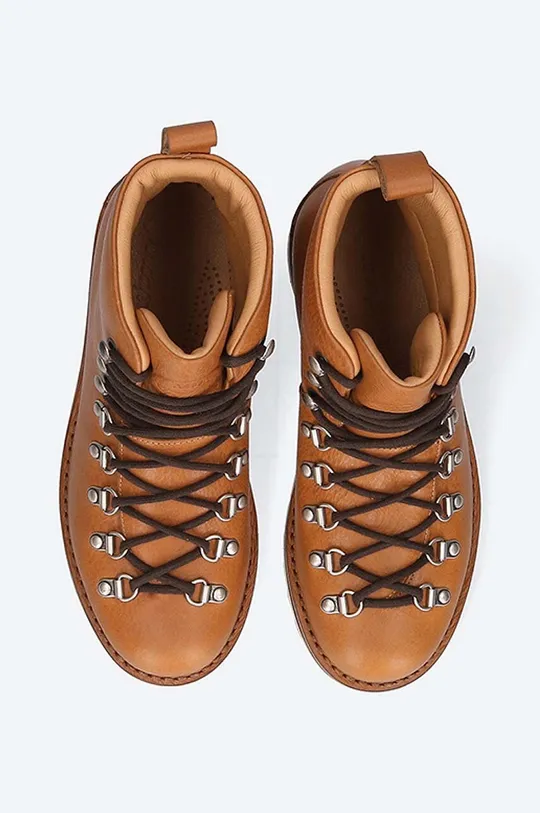 brown Fracap leather ankle boots MAGNIFICO M120