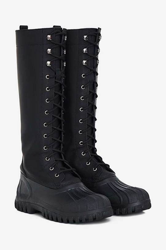 μαύρο Μπότες Rains x Diemme Anatra Alto High Boot