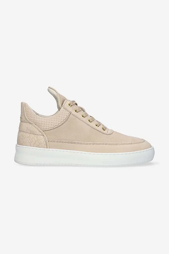 бежевый Кожаные кроссовки Filling Pieces Low Top Женский