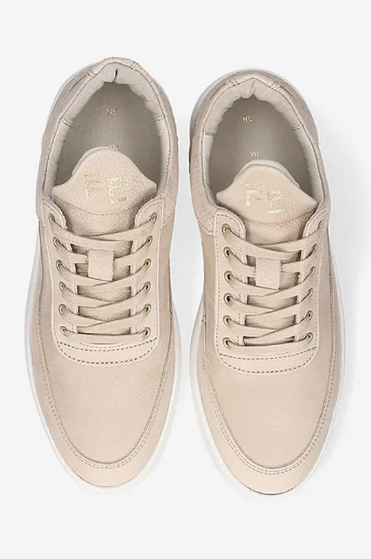 béžová Kožené sneakers boty Filling Pieces Low Top