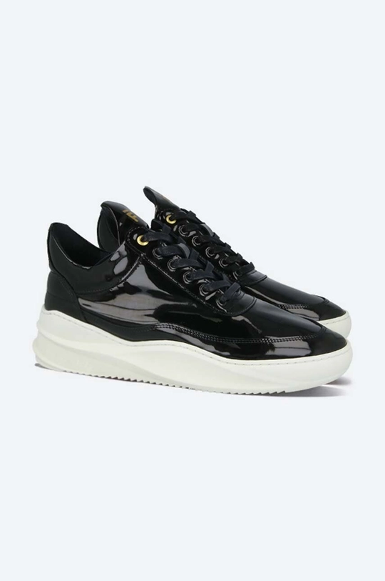 чёрный Кожаные кроссовки Filling Pieces Low Top Sky Shine