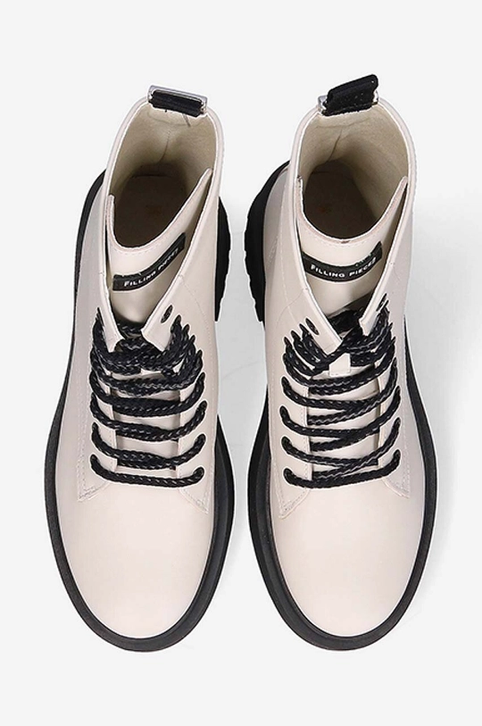 white Filling Pieces leather biker boots Jenn