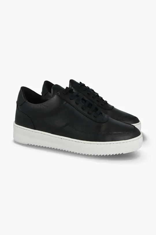 black Filling Pieces leather sneakers