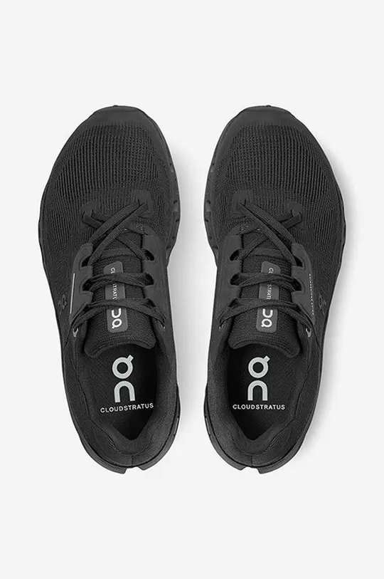 Sneakers boty On-running Cloudstratus 3999211 BLACK  Svršek: Umělá hmota, Textilní materiál Vnitřek: Textilní materiál Podrážka: Umělá hmota