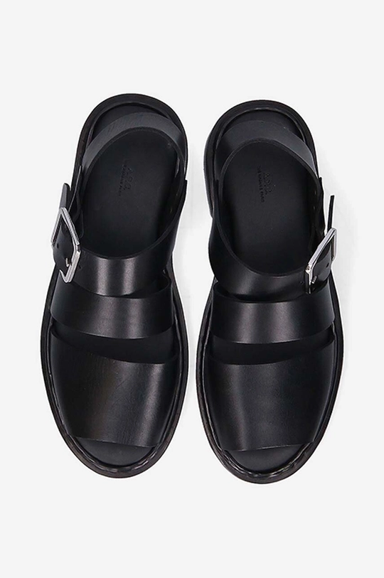 black A.P.C. leather sandals Arielle PX