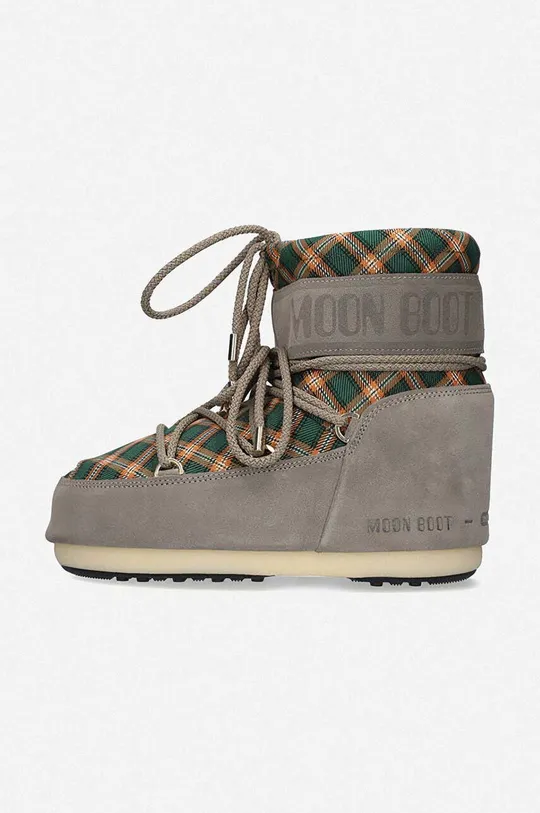 green Moon Boot snow boots