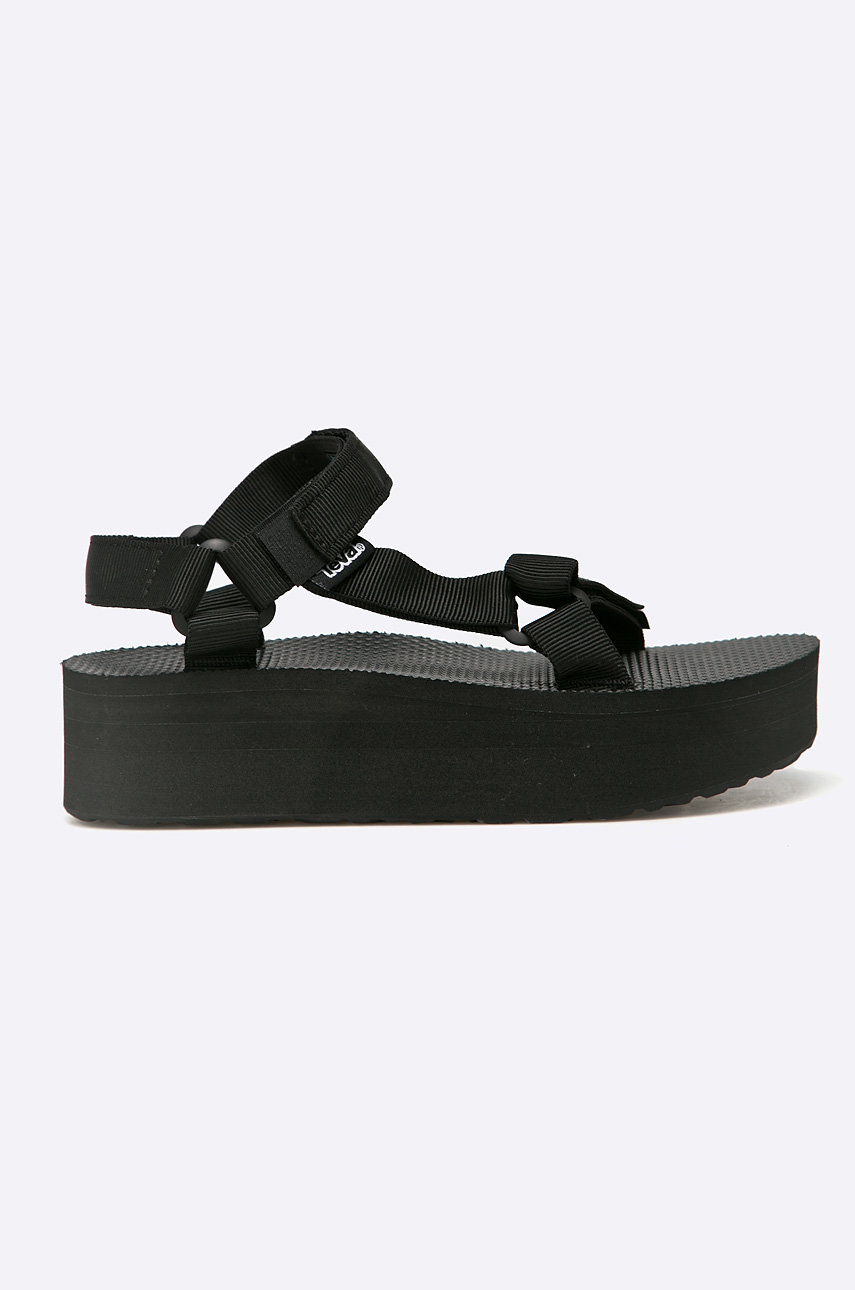 czarny Teva - Sandały Flatform Universal BLK W'S Damski