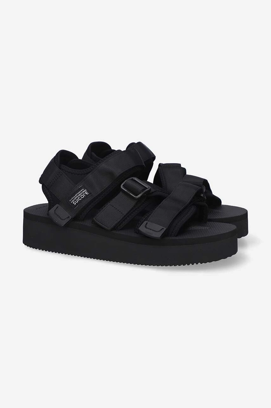 black Suicoke sandals