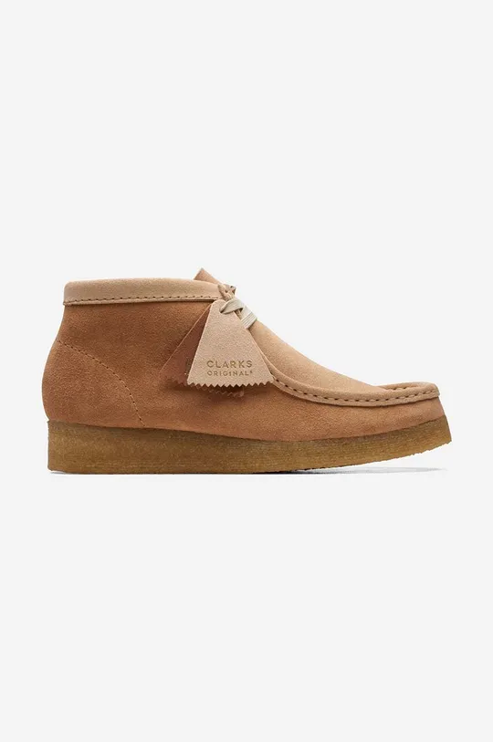 brown Clarks suede shoes Wallabee Boot Women’s