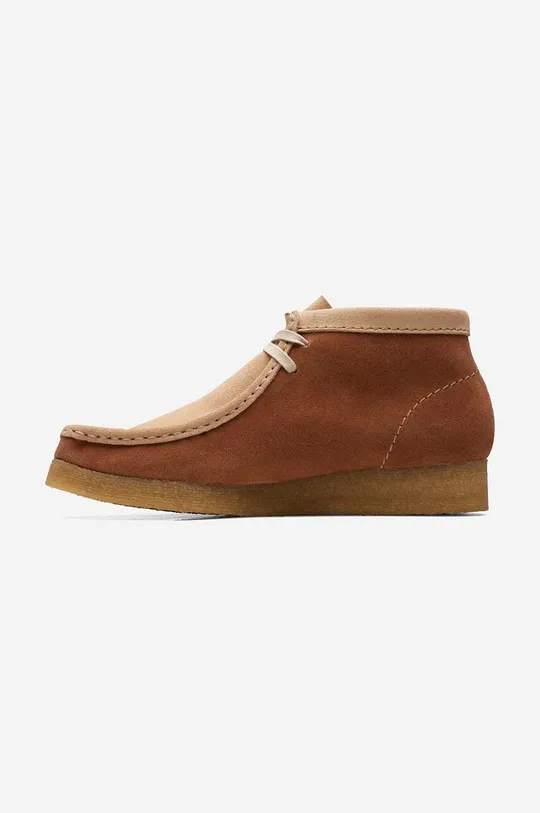 Clarks Originals pantofi de piele întoarsă Wallabee Boot maro