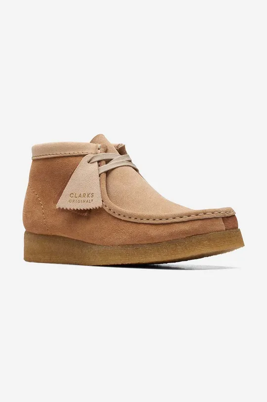 brown Clarks suede shoes Wallabee Boot