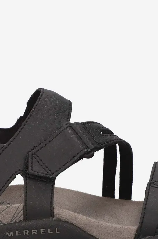 Usnjeni sandali Merrell črna