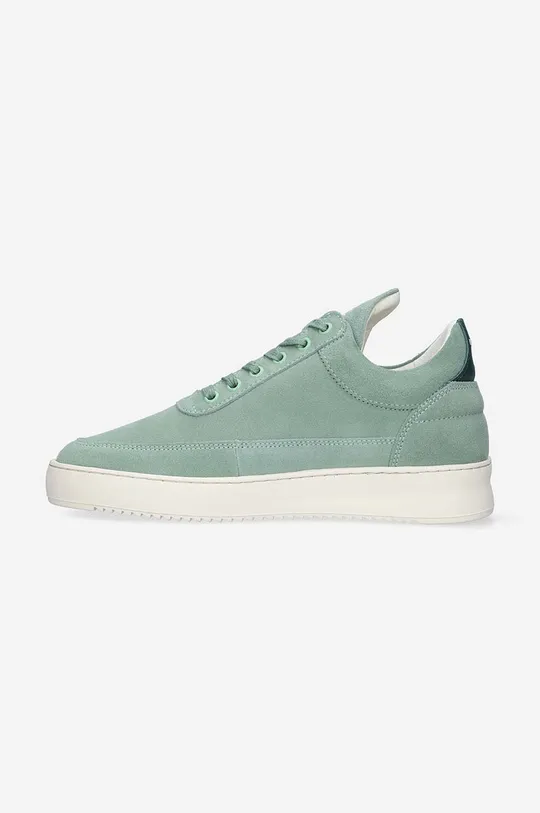 Велурени маратонки Filling Pieces Low Top Suede зелен