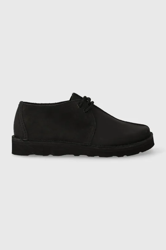 black Clarks leather shoes Women’s