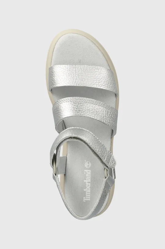 stříbrná Kožené sandály Timberland London Vibe 3 B