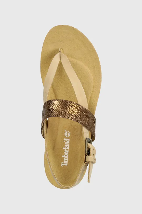 beige Timberland sandali in pelle