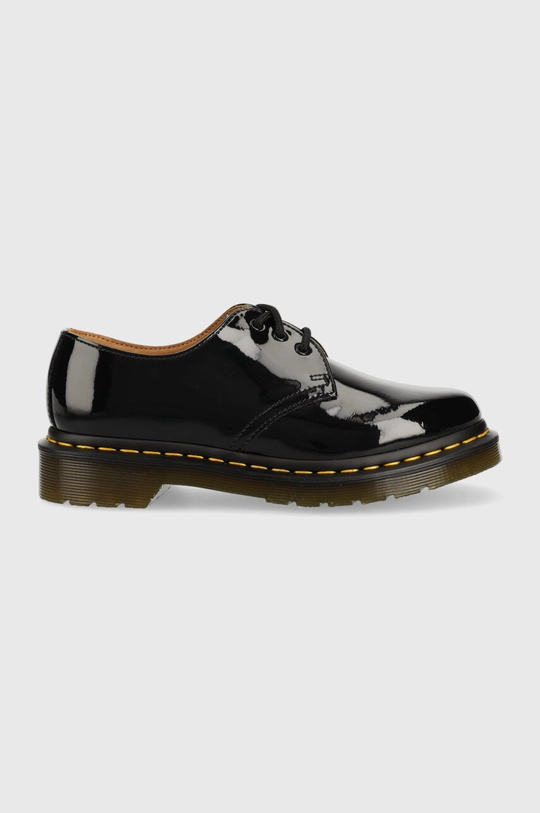 čierna Poltopánky Dr. Martens Black Patent Lamper Dámsky