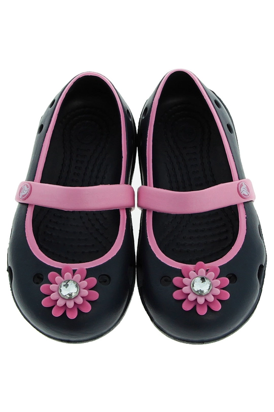 Crocs - Keeley Petal Charm otroške balerinke mornarsko modra