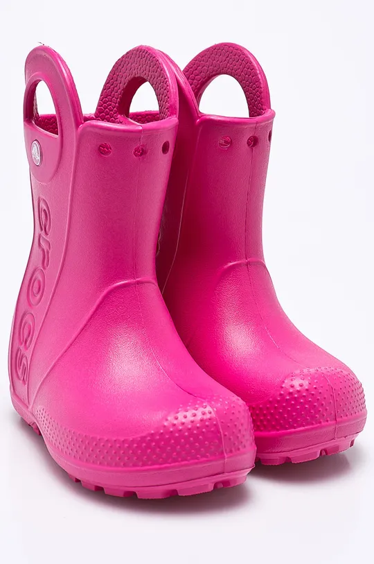 Crocs - Дитячі гумові чоботи рожевий