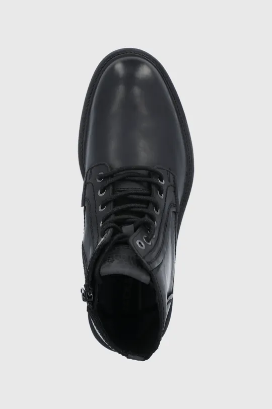 čierna Kožené topánky Jack & Jones
