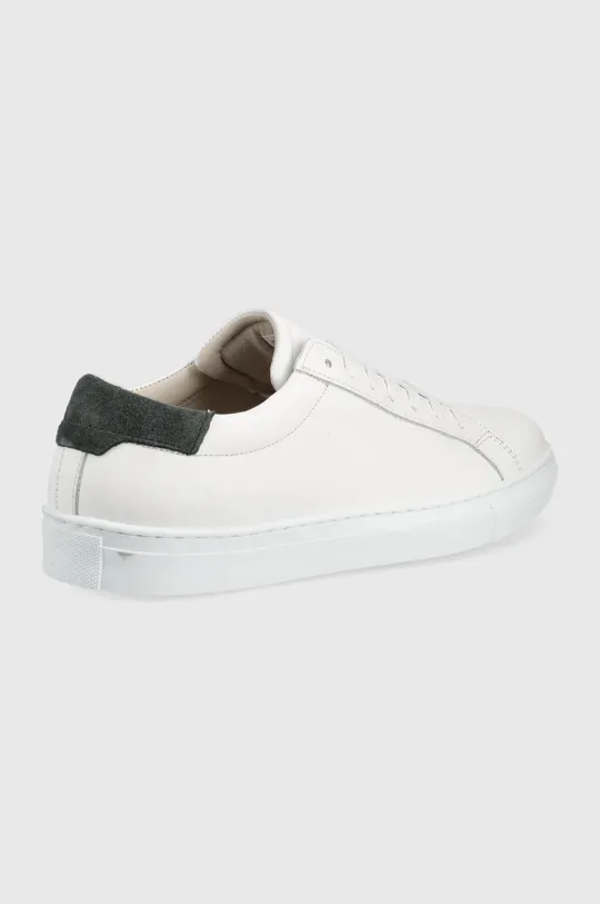 Δερμάτινα παπούτσια Jack & Jones λευκό