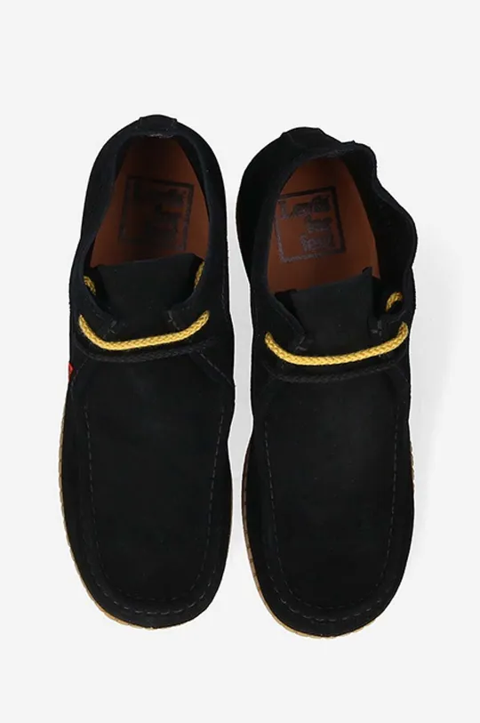 fekete Levi's Footwear&Accessories velúr bokacsizma