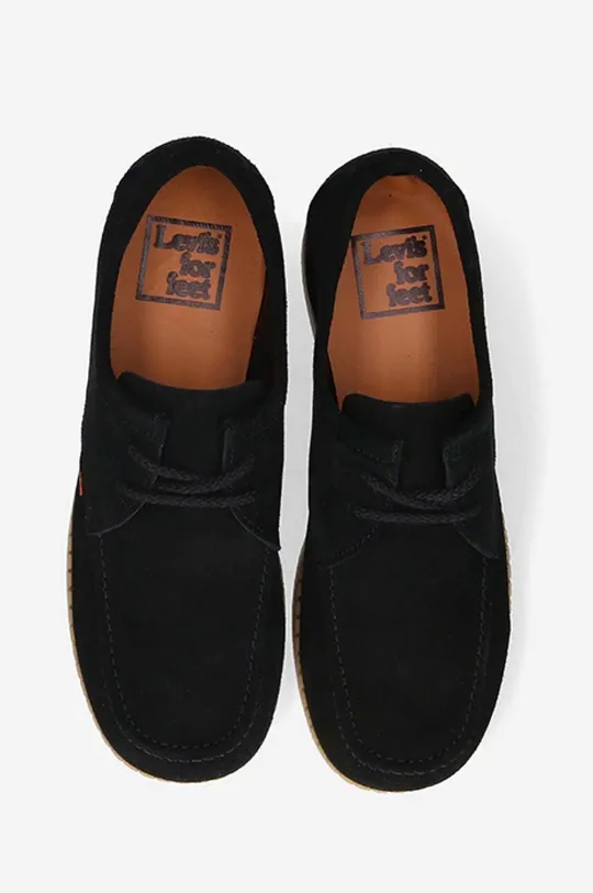 černá Semišové polobotky Levi's Footwear&Accessories D7353.0002 RVN 75