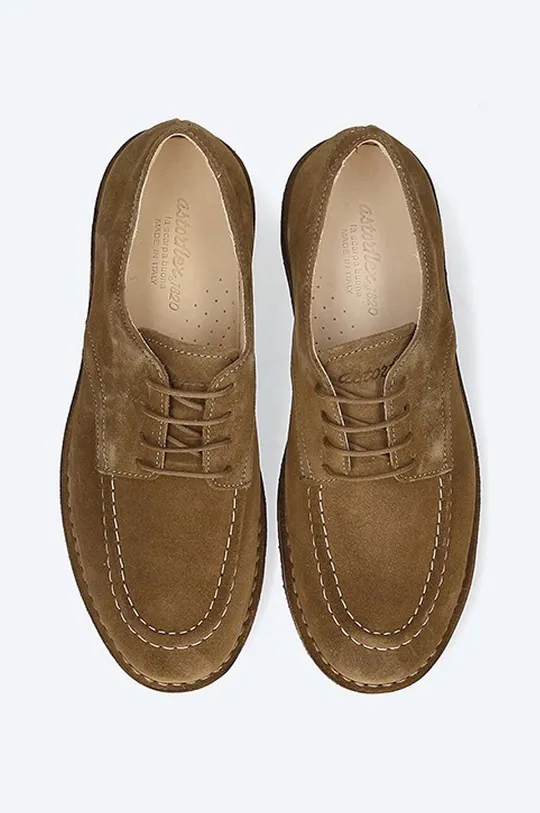 golden brown Astorflex suede shoes CARLFLEX