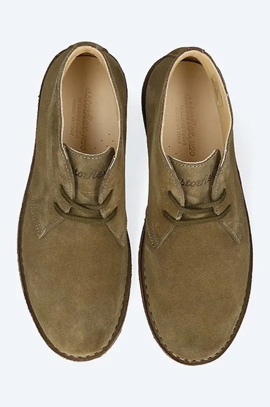 зелен Половинки обувки от велур Astorflex GREENFLE.001